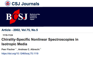 Chirality-specific nonlinear spectroscopies in isotropic media