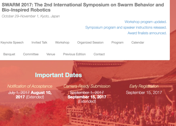 Talk at SWARM 2017 workshop